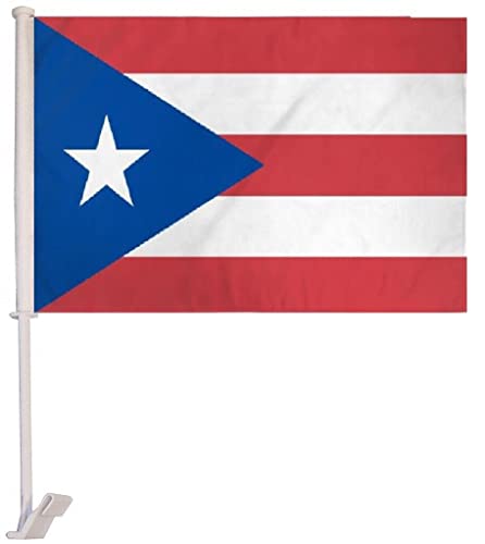 (2 Pack) Puerto Rico Car Window Vehicle 12x18 12