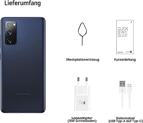 Samsung Galaxy S20 FE Smartphone, 6,5 Zoll Super AMOLED Display, 4.500 mAh Akku, 32MP Selfie Kamera, Fan Edition - Deutsche Version (128GB mit 4G, Cloud Navy), SM-G78 – Bild 6