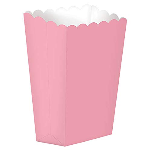 Papier rose clair petits contenants à pop-corn