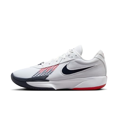 Nike G.T. Cut Academy Men's Basketball Shoes (FB2599-104, White/Sport Red/Obsidian) Size 10