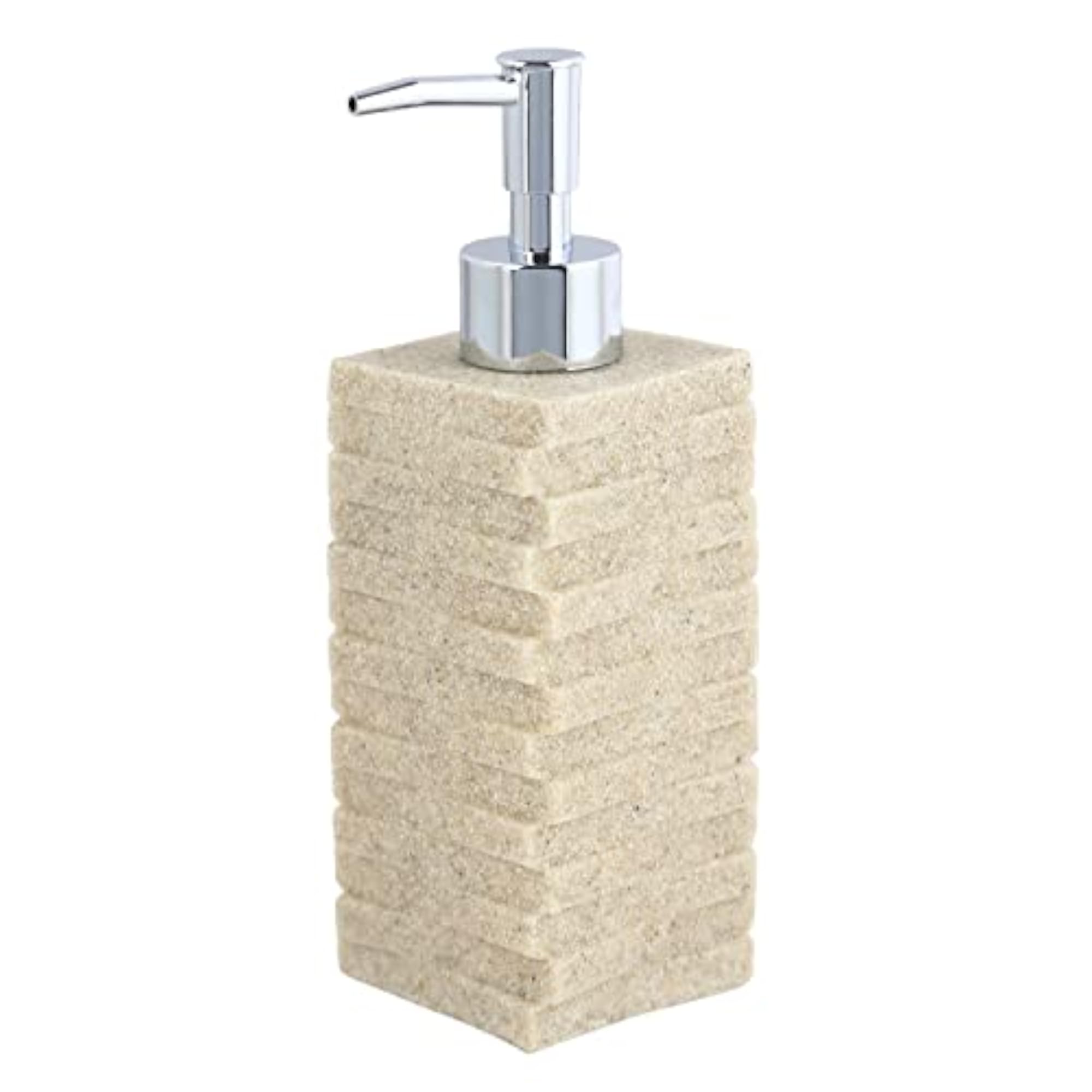 Sand Soap Dispenser Set with Toothbrush Holder