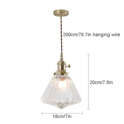 Lampe suspendue LED en verre réglable mini single pour éclairer un petit espace