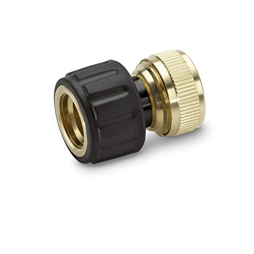 Kärcher 2. 645–018 Hose Fitting Brass 1.9 CM (0,75 Inch) with Aqua Stop