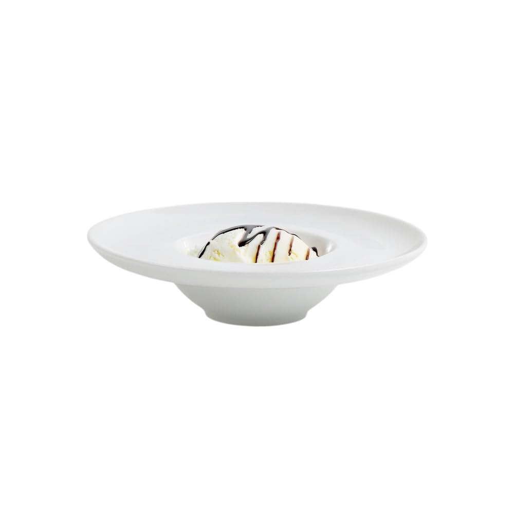 Holst Porzellan PBC 020 Carmen - Juego de platos gourmet (porcelana, 20 x 20 x 5 cm, 6 unidades), color blanco
