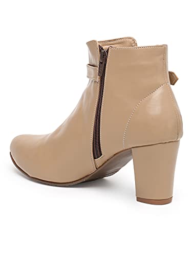 Image of Flat n Heels Womens Beige Boots FnH 296-BG