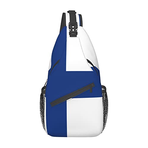 Mochila Bandolera Unisex Negra para Senderismo miniatura 2