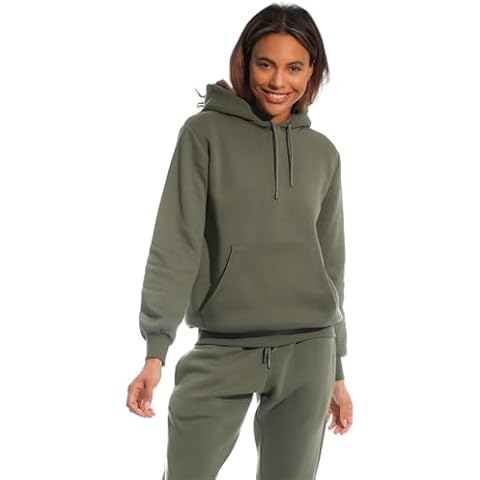 Light & Shade Women's Hooded Sweatshirt in Army Cover