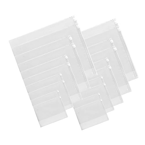 10pcs Frosted Zipper Packing Bags for Clothes Storage for Sweaters Shirts and Travel Garments Semi-transparent Design