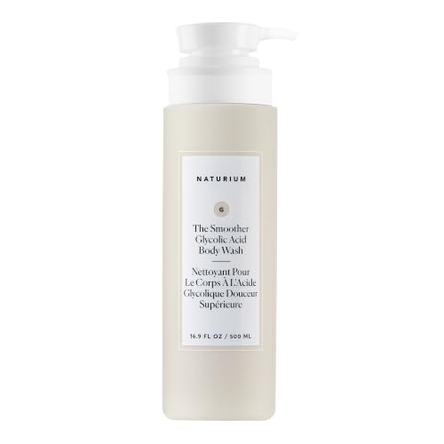 Naturium The Smoother Glycolic Acid Exfoliating Body Wash, Soft & Smoothing Cleanser, 16.9 oz