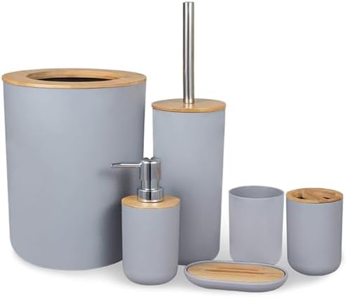 6-Piece Bathroom Accessories Set : Amazon.co.za: Home & Kitchen