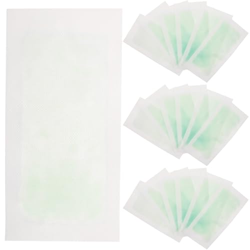 NUOBESTY Bandas de Cera Depilatoria Desechables Verdes Tamaño Mediano 30 Unidades para Depilación Rápida y Precisa Cuerpo Rostro y Zonas Sensibles Uso Casero y Profesional
