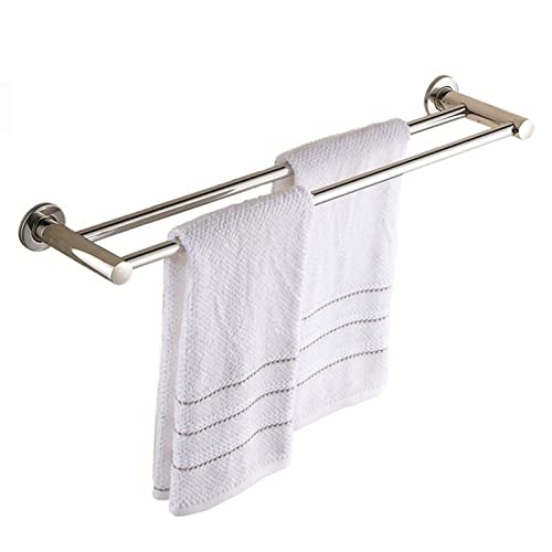Barre de serviette à double serviette en acier inoxydable pour salle de bain familiale
