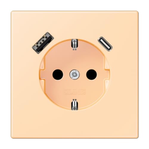 Prise USB type AC LC32060 double chargeur mural JUNG - 2