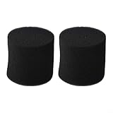 Schaumstoff-Lautsprecheranschluss-Set, Bass-Kontrolle, akustisches Tuning, Plu, für Studio-Monitor-Lautsprecher, schwarz, offenzellige Schaumstoff-Port-Röhren, 2 Stück (55 x 50)