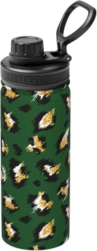 ヒョウ柄 豹柄 (11) 水筒 真空断熱 保温 保冷 スポーツボトル ステンレスボトル スポーツ飲料対応 漏れない 直飲み530ml 男の子 女の子 おしゃれ 大人 子供 人気 プレゼント