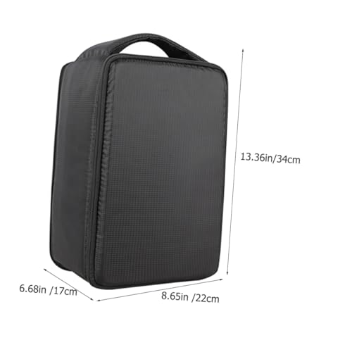 Bolsa de cámara resistente a golpes y polvo con compartimento multifuncional negro 2