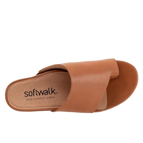 SoftWalk Women's Corsica Sandal, Luggage, 9.52