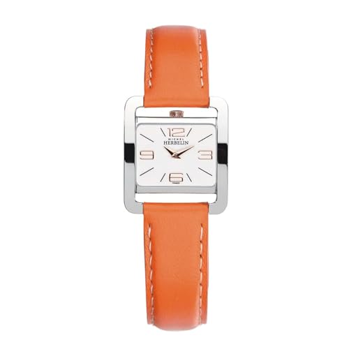 Montre Michel Herbelin Vème Avenue Cuir orange