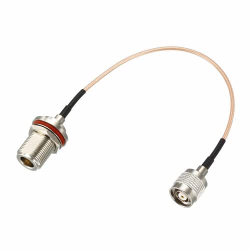 RP-TNC Male to N-Type Female Bulkhead RG316 Coax Cable 1-feet