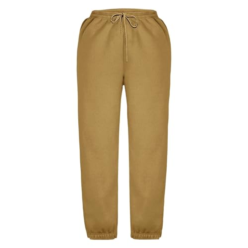 Girls & Boys Sweatpants Drawstring Kids Baggy Straight Cute Plain High Waisted Cinch Bottom Jogger Pants4