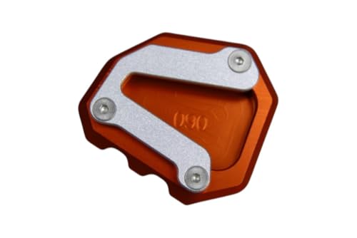avdb-moto Seitenständer Verbreiterung kompatibel mit KTM Duke 790 2018-2021, DUKE 890 / 890R 2020-2021 aus Eloxiertem Aluminium (Orange)