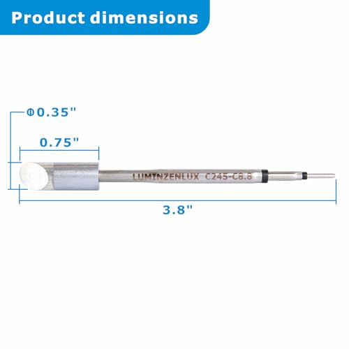 Image of C245 Soldering Tips for JBC Station, High-Performance Solder Iron Tips - Fast Heating, Smooth Soldering (C245-301-C8.8)