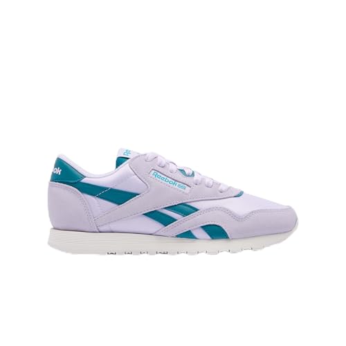 Reebok Sneakers Classiche da Donna, in Nylon, Digital Gleam/Digital Gleam/Retro Teal, 40,5 EU, Digital Gleam Digital Gleam Retro Teal, 40.5 EU