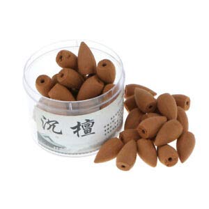 ELECTROPRIME Natural Tower Cone Backflow Incense Cones Home Office Fragrance_Agilawood