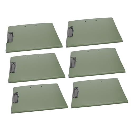Porte-blocs A4 en plastique UKCOCO multifonctionnel avec pinces de bureau rigides