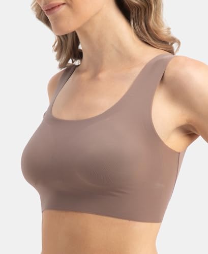Image of Jockey 1839 Lounge Bra | Wirefree | Padded | Full Coverage | 360 Degree Stretch and Removable Pads | Microfiber Nylon Fabric