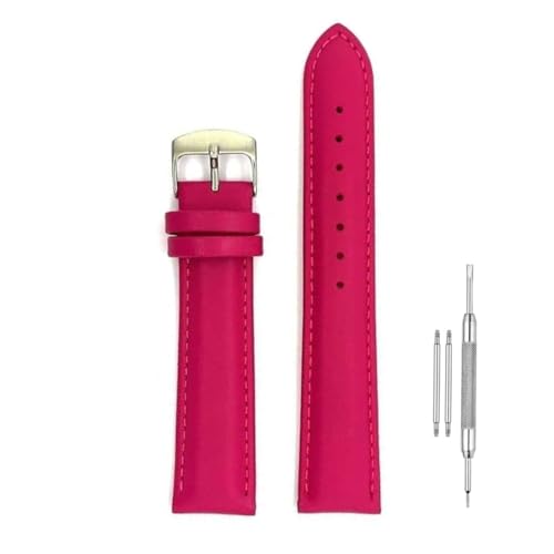 Image of Lineon Colourful 18mm Full Padded Univarsal Vegan Leather Watch Strap For Branded Watches Compitable with (Titan, Timex, Casio, Sonata etc) Tool and Pins Include