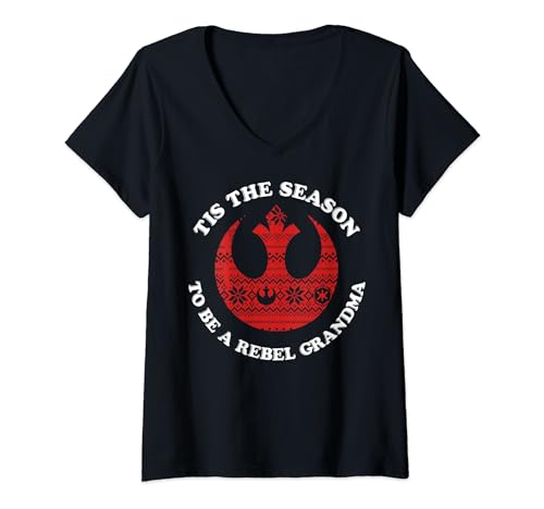 T-shirt Star Wars femme col V une coupe confortable pour grand-mère
