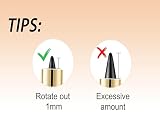 Thapncow 2 sztuki matowych szybko-suchych eyelinerów, brązowych żelowych eyelinerów, eyeliner, brązowe kredki żelowe do oczu, kredka do oczu z formułą szybkoschnącą, żel do makijażu bez plam