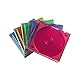 CD-ROM Slim Box 25er Pack (platzsparende CD-Aufbewahrung, Leerhüllen auch für DVD und Blu-ray geeignet, CD-Schutzhüllen transparent-farbig in Blau, Orange, Violett, Grün und Pink) fünf Farben