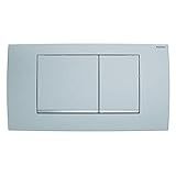 Geberit Betätigungsplatte Twinline 30 (für 2-Mengen Spülungen, Betätigung von vorne, Platte + Tasten chrom matt, Designstreifen glanz verchromt) 115899KN1