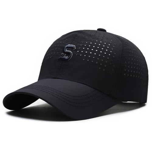 Image of Quick Dry Fit Baseball Cap - Water Repellent Sun Hat for Fishing, Running, Hiking, Golf, Surfing, Sailing, Boating