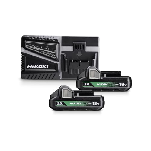 Pack de baterías HiKOKI 18V 2.0Ah BSL1820M + cargador UC18YSL