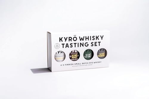 Kyrö Whisky Tasting Set 47,2% vol. | Finnischer Roggenwhisky | 4 x 0,05 Liter | Malt - Oloroso -...