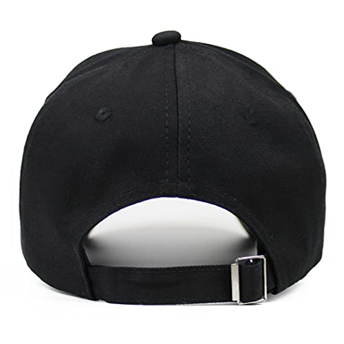 Gudessly Adjustable Women’s Bling Rhinestone Bejeweled Cotton Denim Baseball Cap Hip Hop Hat (A-Crown Black) #TOP5