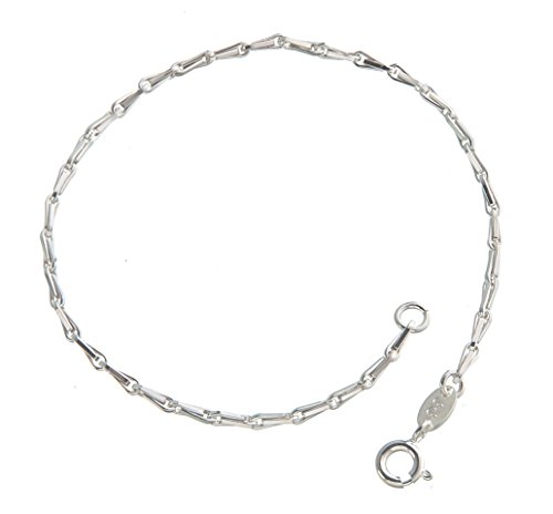 Avena grano Cadena Pulsera 2 mm de ancho, pulsera de plata - Longitud seleccionable 16 - 25 cm - plata de ley 925 Cover