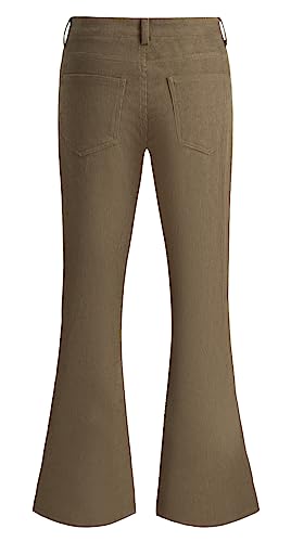 Men's Corduroy Bell Bottom Flares Pants 60s 70s Outfits Vintage Bootcut Autumn Trousers2