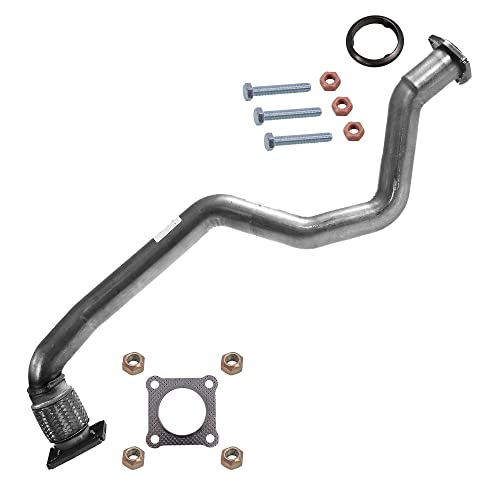 BESTPRICE 1x Tubo de escape con material de montaje Compatible con SEAT LEON (1M1), TOLEDO (1M2), SKODA OCTAVIA 1 (1U2) (1U5), VW BORA I (1J2), BORA Variant (1J6), GOLF 4 (1J1), GOLF 4 Variant (1J5)