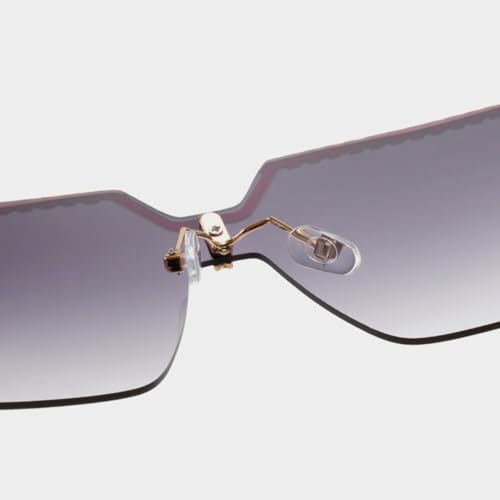 Lunettes oversize sans monture légères et multicolores pour l'été - 6