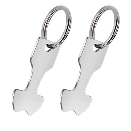 Jaimela 2 Pcs Clé en Forme de Jeton pour Caddie pour Panier d'Achat en Acier, Libère Les Chariots sans Pièce ni Jeton Cover