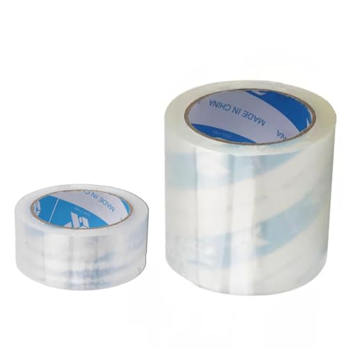 Herjiore Paketklebeband Transparent Packband 100mm x 70m/45mm x 70m, Durchsichtiges Klebeband für das Verpacken von Paketen, Kisten, Kartons, Versand