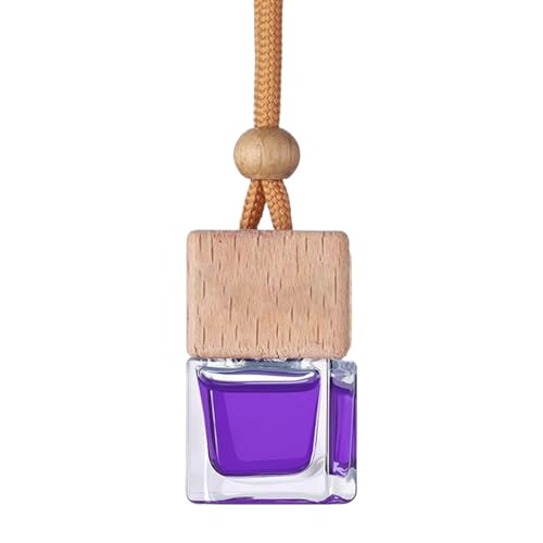 Ambientador de coche para colgar, botella de vidrio con aroma a musgo dulce, difusor de perfumes para coche