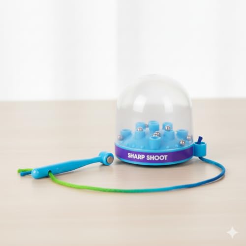 Image of Asian Sharp Shooter Magnetic Ball Toy for Kids - Educational Focus & Coordination Game | Indoor Magnetic Target Shooting Toy for Boys & Girls Age 3-7 | Fun Skill-Building Hand-Eye Training