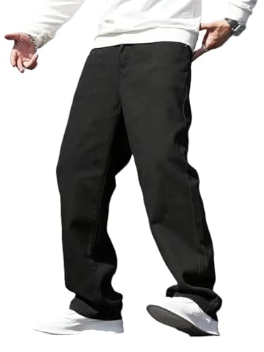 Image of THIRD QUADRANT Baggy Jeans for Men || Khaki Jeans || Jean Pant for man (in, Numeric, 30, Regular, Khakhi)