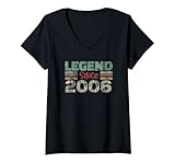 Photo Gallery donna legend since 2006 limited edition 17th birthday gifts maglietta con collo a v Photo Gallery donna legend since 2006 limited edition 17th birthday gifts maglietta con collo a v