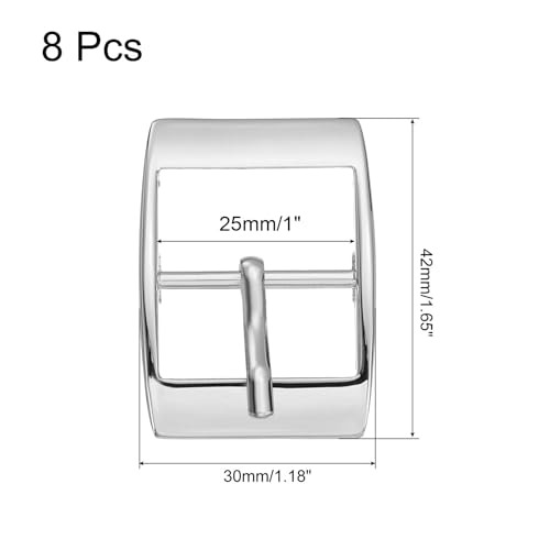 Hebilla de rodillo de metal uxcell para accesorios de manualidades de cuero y correas 2